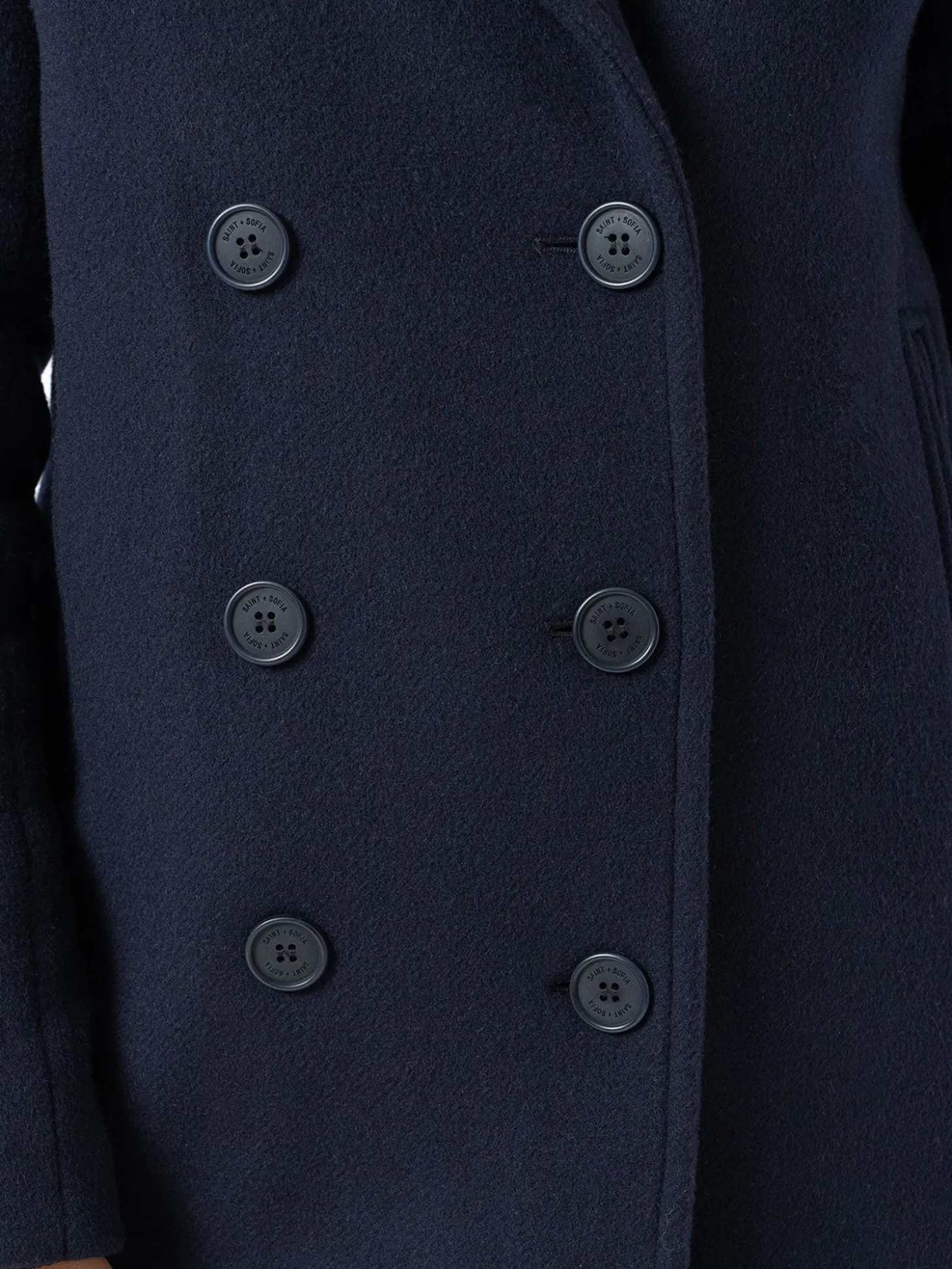 Quinn Pea Coat - Navy