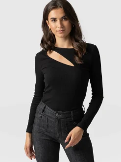 Reveal Tee Long Sleeve - Black