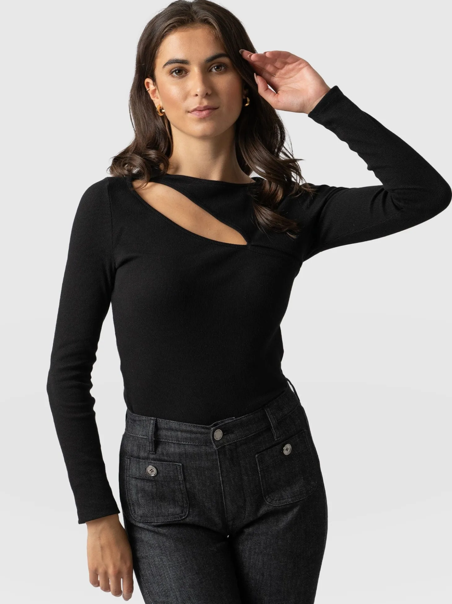 Reveal Tee Long Sleeve - Black