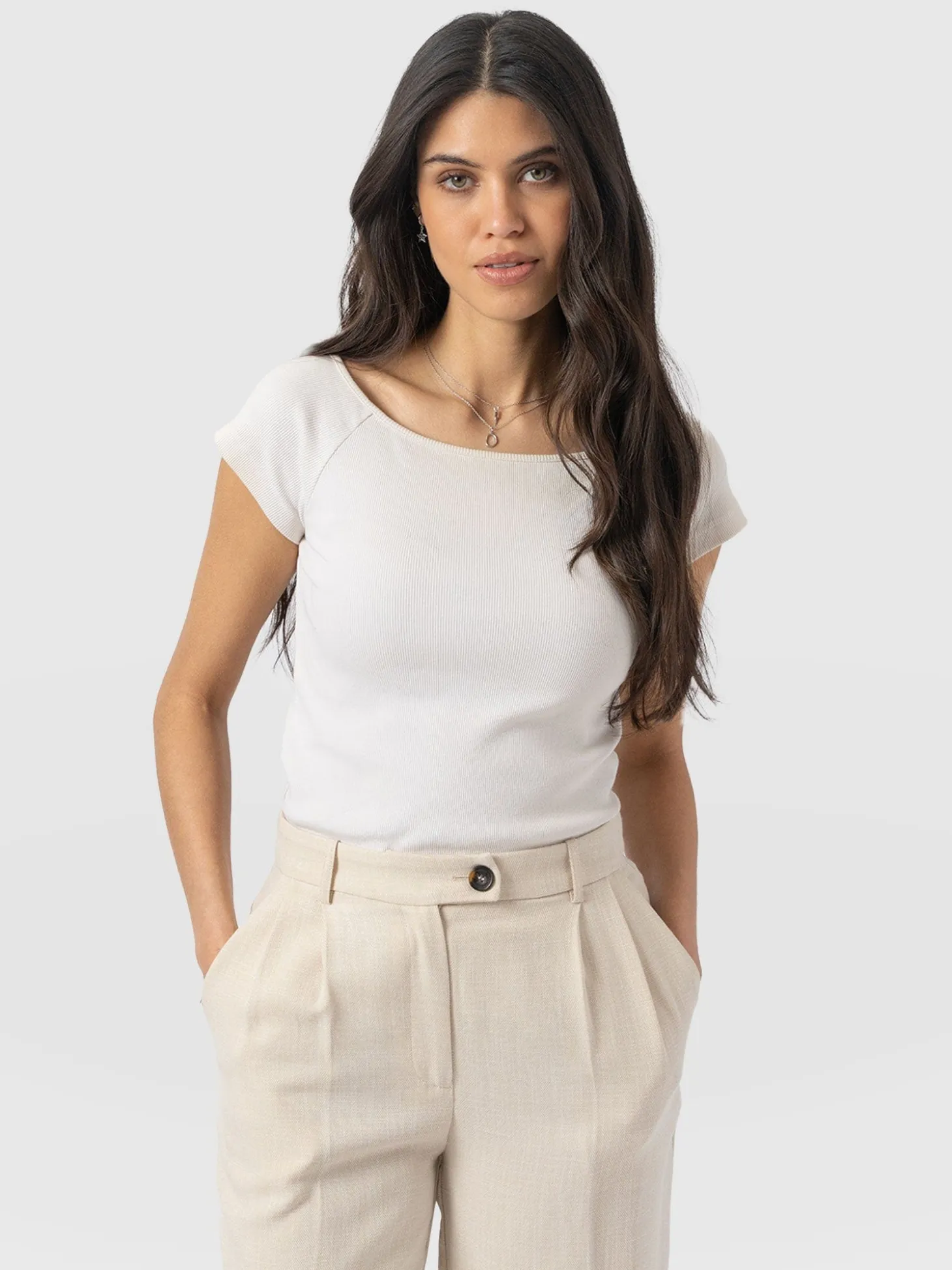 Riviera Tee - Cream