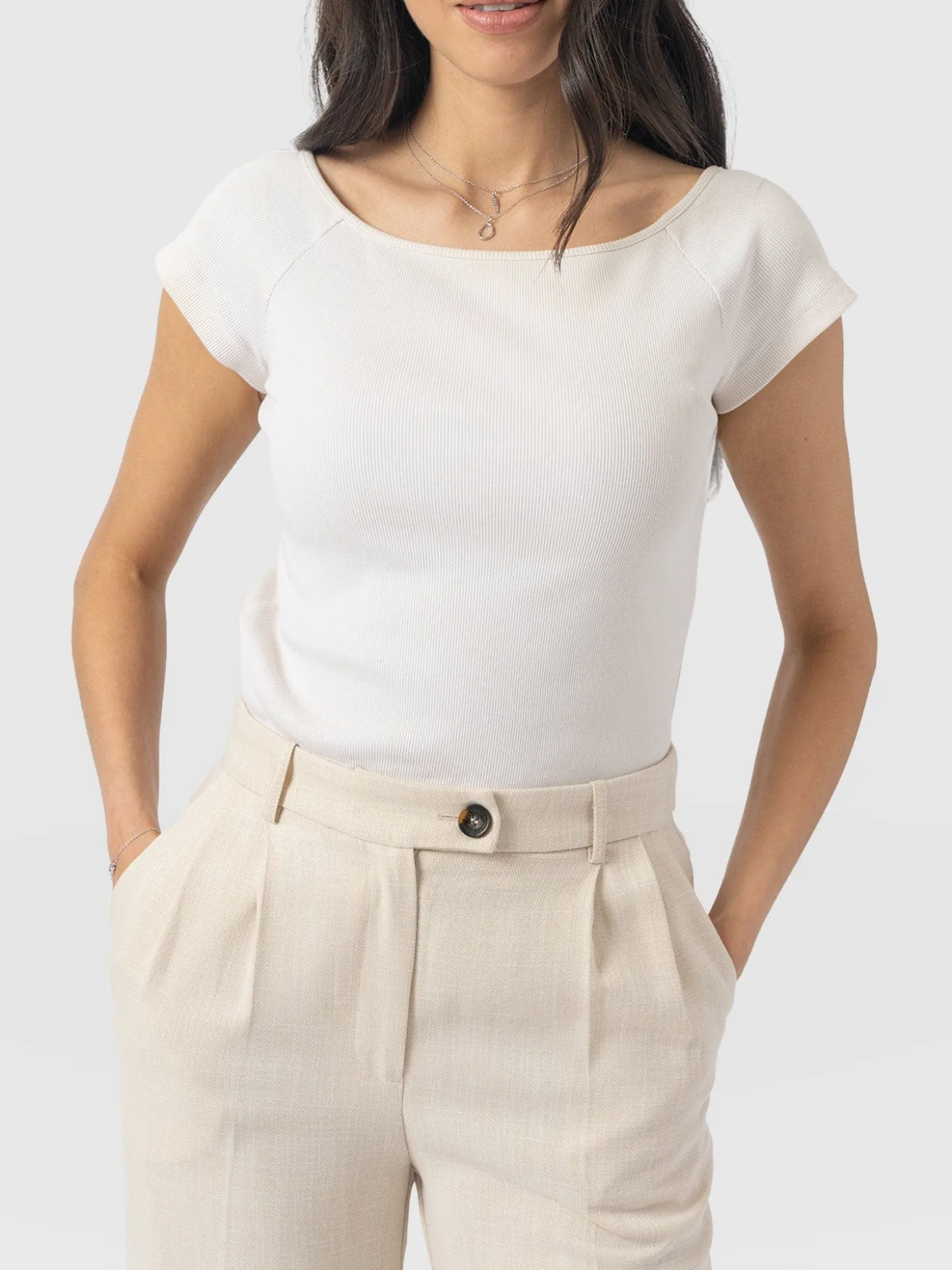 Riviera Tee - Cream