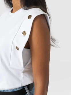 Rowan Tee - White Molten