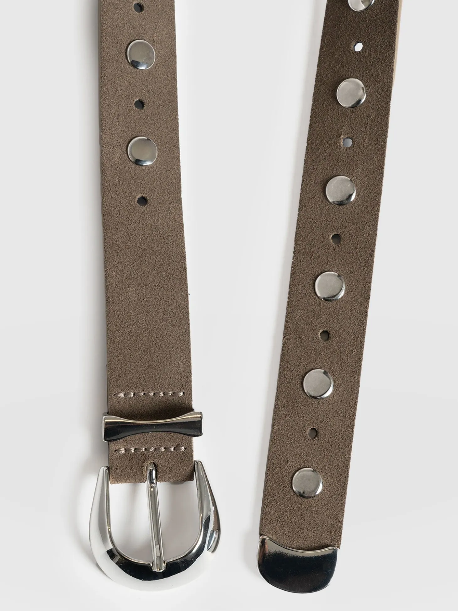 Roxie Studded Belt - Taupe