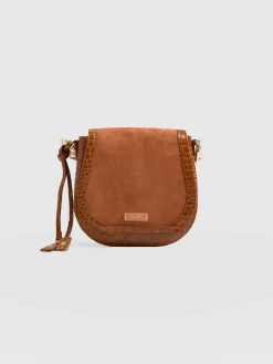 Saddle Bag - Brown Croc