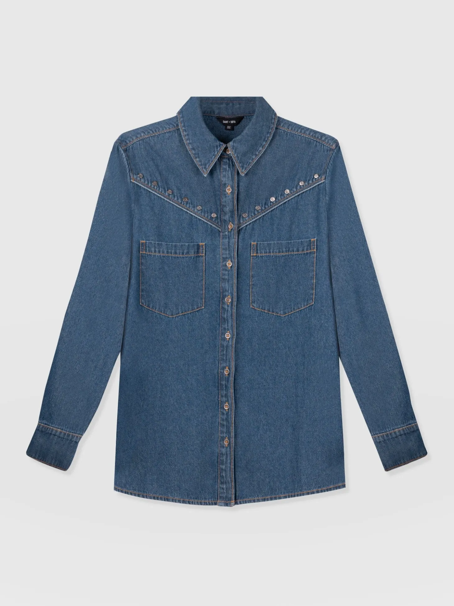 Sidney Denim Shirt - Mid Blue