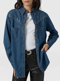 Sidney Denim Shirt - Mid Blue