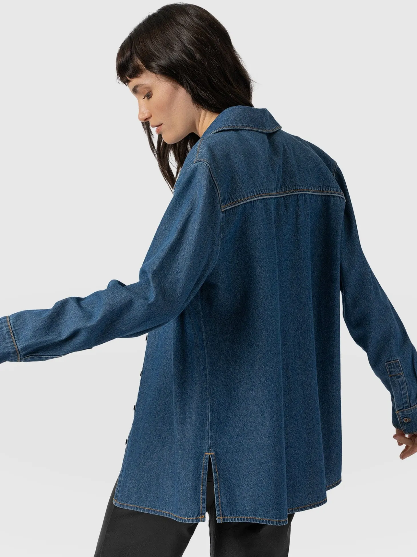 Sidney Denim Shirt - Mid Blue