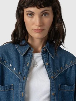 Sidney Denim Shirt - Mid Blue