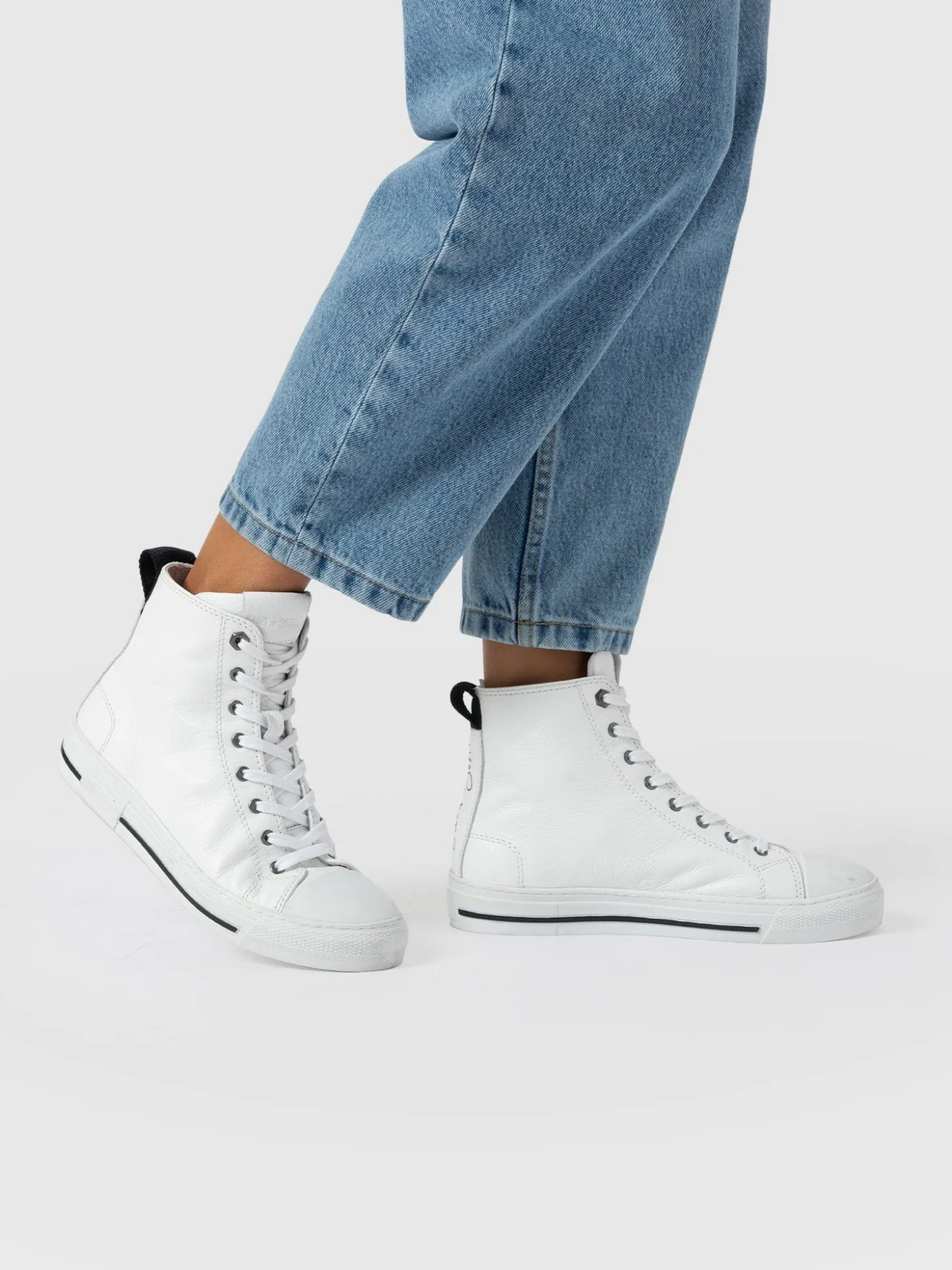 Skye High Top Sneaker - White