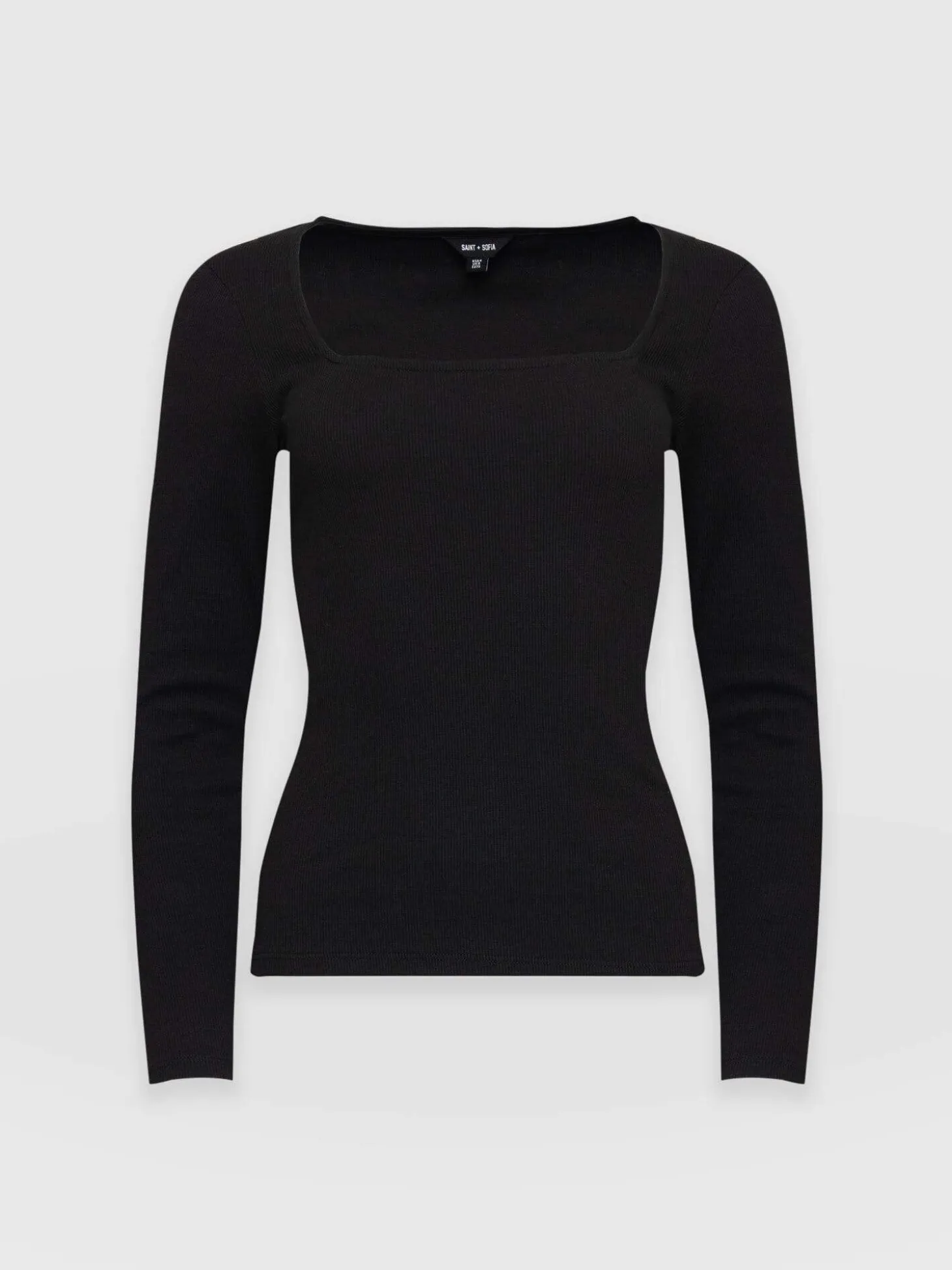 Sloane Ribbed Top - Black