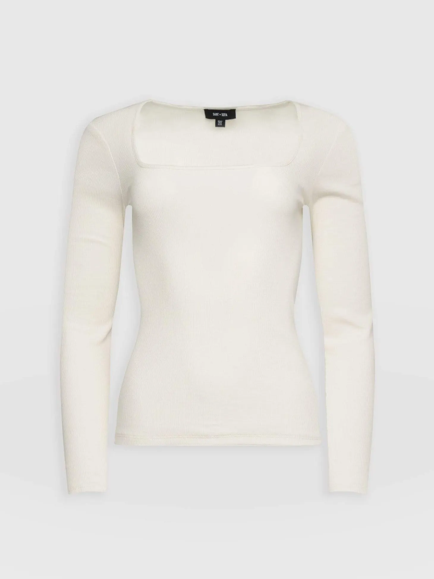 Sloane Ribbed Top - Cream