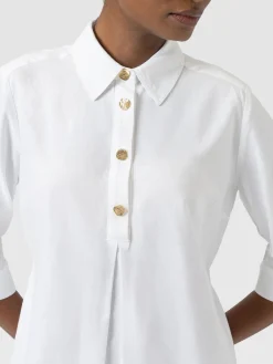 Stevie Shirt Dress - White
