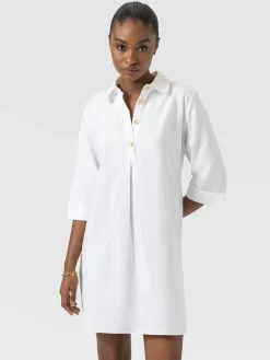 Stevie Shirt Dress - White
