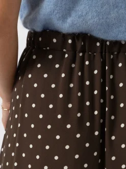 Sutton Skirt - Brown Polka Dot