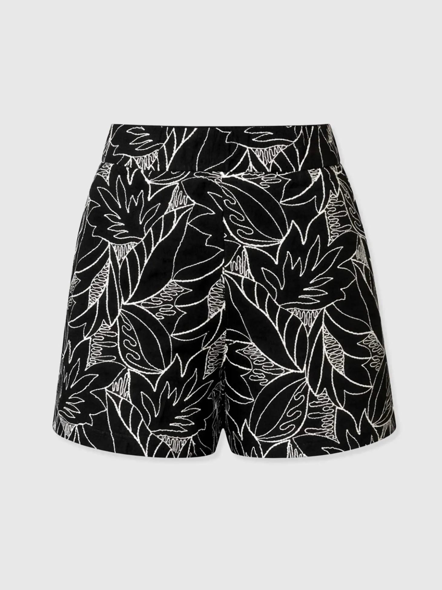 Tabitha Short - Black Embroidered