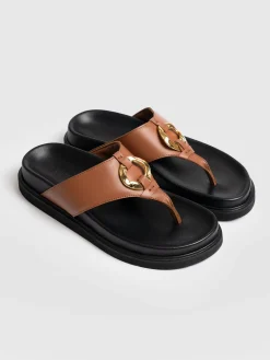 Vivienne Slides - Tan