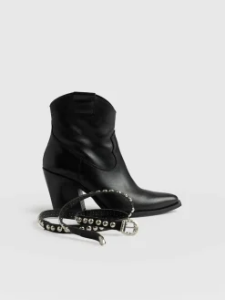 Western Studded Boot - Black