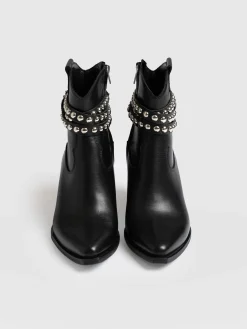 Western Studded Boot - Black